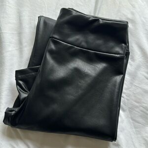 Lined Pleather Leggings